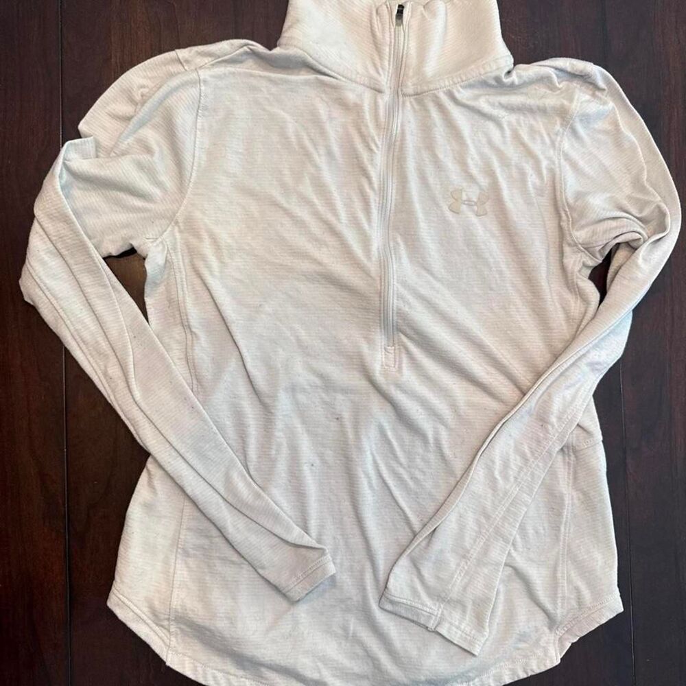 Under-armour Women's Cream and White Sweatshirt